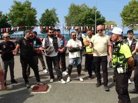 Ordu’da motosiklet sürücülerine güvenli sürüş eğitimi
