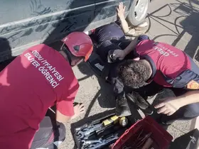 Ordu’da otomobilin egzoz muhafazasına sıkışan yavru kedi kurtarıldı
