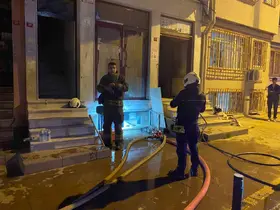 Ortaköy’de korkutan yangın
