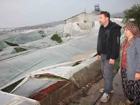 Örtü altı tarımın merkezi Kumluca’da hortumun verdiği hasar gündüz ortaya çıktı
