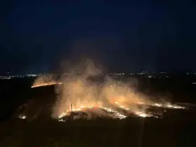 Osmaniye’de anız yangını
