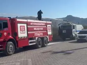 Otluk alandaki yangın TOMA’ların da müdahalesiyle söndürüldü
