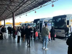 Otogarda ’ara tatil’ yoğunluğu
