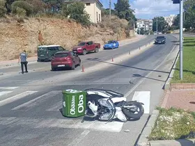 Otomobil ile motosiklet çarpıştı: 1 yaralı
