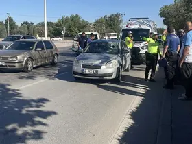 Otomobilin çarptığı bisikletli ağır yaralandı