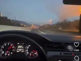 Otoyolda 250 kilometre hız yaptı, o anları paylaşınca yakalandı
