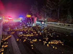 Otoyolda zincirleme kaza: 1 ağır yaralı
