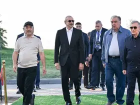 Özbekistan, Tacikistan ve Azerbaycan cumhurbaşkanları, Kırgızistan’da golf kulübü açılışına katıldı
