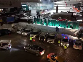 Palandöken Kayak Merkezi’nde jandarma ve polis ekipleri yoğun güvenlik önlemi aldı
