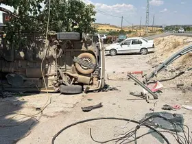 Panelvan şarampole yuvarlandı: 1’i ağır 8 yaralı
