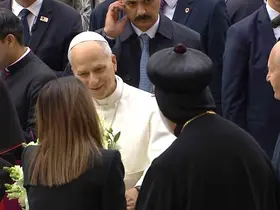 Papa 14. Leo, Yeşilköy’deki Mor Efrem Süryani Ortodoks Kilisesi’ne geldi
