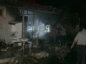 Patlayan kömür kazanı ve tüp villayı küle çeviriyordu
