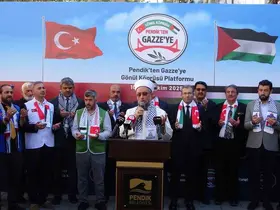 Pendik’te belediye ve esnaftan Gazze’ye destek kampanyası
