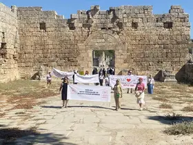 Perge’de sağlık için yürüdüler
