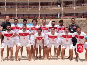 Plaj Futbolu Milli Takımı, Avrupa A Ligi’ni Çekya galibiyetiyle tamamladı

