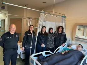 POLDER’den hastanede moral ziyareti
