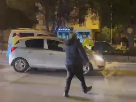 Polisin üzerine araç süren sürücüye 200 bin TL ceza

