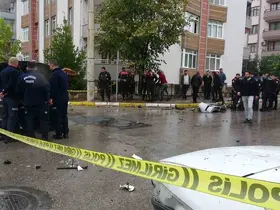 Polisten kaçtı ortalığı birbirine kattı
