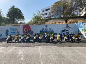 Posta dağıtım kuryelerine güvenli sürüş eğitimi
