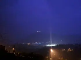 Pülümür’de şimşekler geceyi aydınlattı
