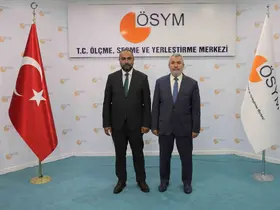 Rektör Akkaya, ÖSYM Başkanı Ersoy ile görüştü
