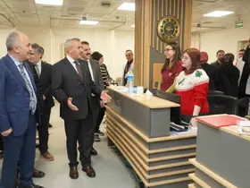 Rize protokolünden yeni yıla çalışarak girenlere ziyaret
