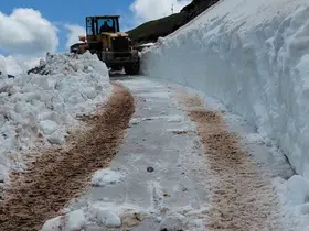 Rize’de Haziran ayında kar ve çığ temizleme çalışması
