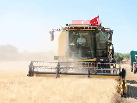 Şahinbey’de çiftçiler buğday hasadından memnun
