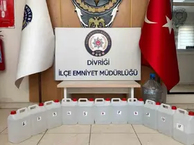 Sahte alkollü içki yapımında kullanılan binlerce litre etil alkol ele geçirildi
