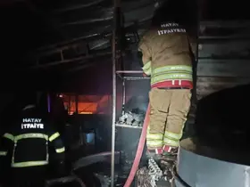 Samandağ’da odunluk yangını
