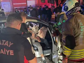 Samandağ’da trafik kazası : 6 yaralı
