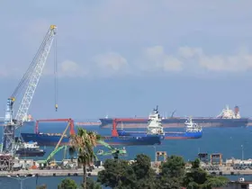 Samsun açıklarında gemi yoğunluğu
