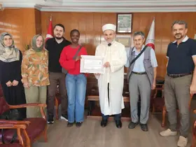 Samsun’a gelin olan Kenyalı ‘Kosgei’ Müslüman oldu, ’Sıla’ ismini aldı
