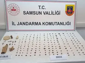 Samsun’da jandarma tarihi eser ele geçirdi
