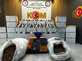 Samsun’da kaçak sigara ve tütün operasyonu: 280 bin adet makaron, 40 bin adet sigara ele geçirildi
