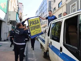 Samsun’da kaldırım işgali ile mücadele
