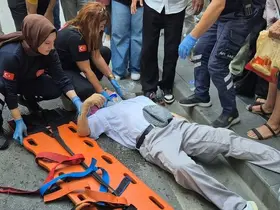 Samsun’da motosiklet yayaya çarptı: 1 yaralı
