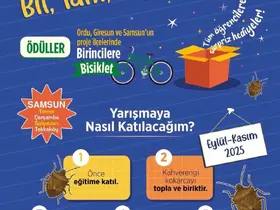 Samsun’da öğrenciler kokarca toplama yarışında
