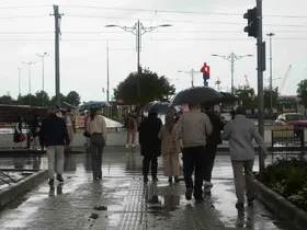 Samsun’da sağanak yağmur etkili oldu
