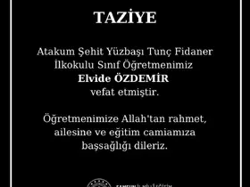 Samsun’da sınıf öğretmeni kansere yenik düştü
