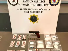 Samsun’da uyuşturucu ve silah operasyonu: 1 gözaltı
