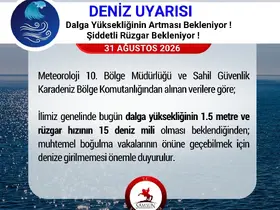 Samsun’da vatandaşlara ’denize girilmemesi’ uyarısı

