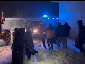 Sancısı tutan hamile kadın için ekipler seferber oldu
