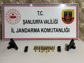 Şanlıurfa’da 5 ruhsatsız silah ele geçirildi
