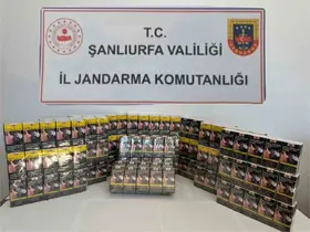Şanlıurfa’da bin 496 paket gümrük kaçağı sigara ele geçirildi
