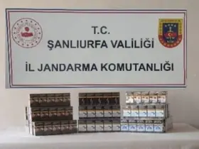 Şanlıurfa’da gümrük kaçağı 910 paket sigara ele geçirildi
