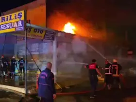 Şanlıurfa’da iki iş yerinde çıkan yangın kontrol altına alındı
