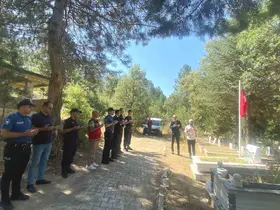 Şaphane’de şehit İlyas Ercan Aslan kabri başında anıldı
