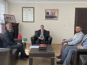 Şehit ailelerinden Kaymakam Sönmezel’e ziyaret
