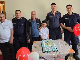 Şehit Uzman Çavuş Ali Cevizci’nin oğluna doğum günü sürprizi